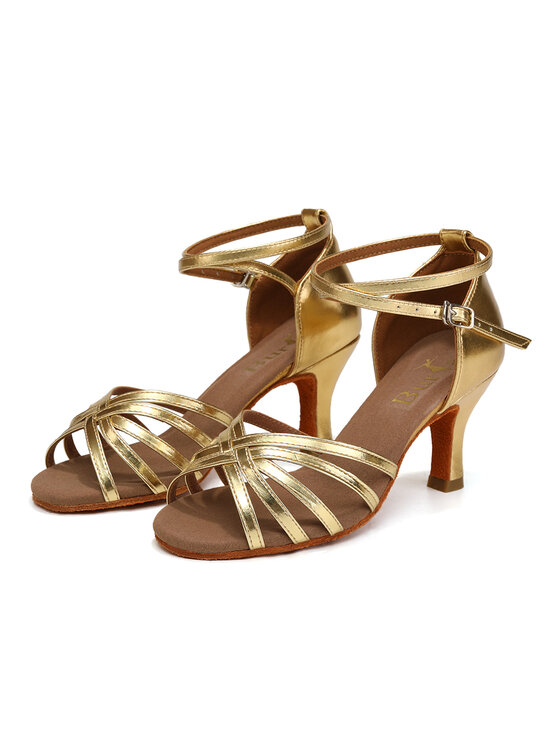 Burtan Dance Shoes Burtan Dance Shoes Sandały HAVANA Złoty