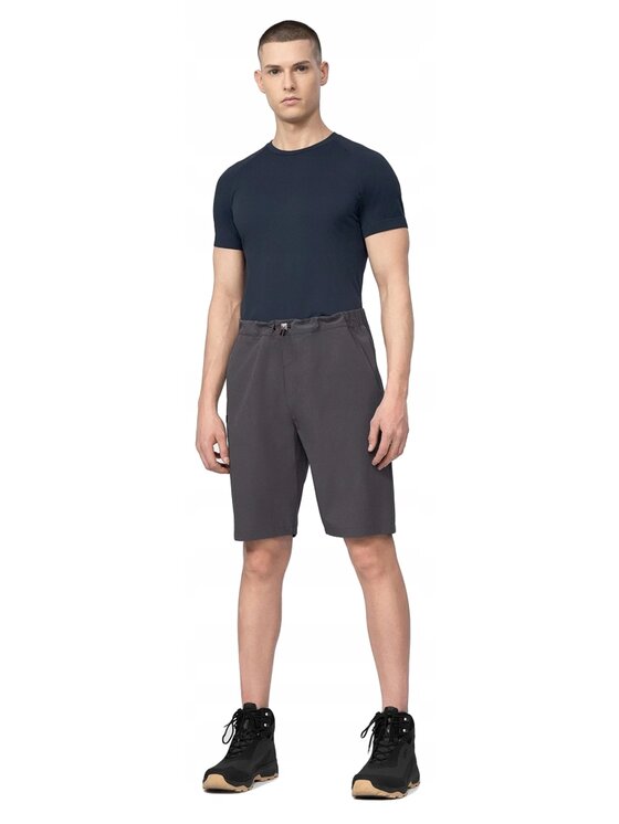 4F 4F Szorty SKMTR060 Szary Comfortable Fit