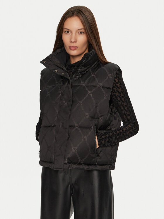 HUGO HUGO Жилетка за костюм Fantasia-1 50523208 Черен Regular Fit