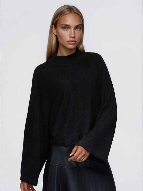 Ombre Ombre Svetr OW-SW-E0063 Hnědá Relaxed Fit