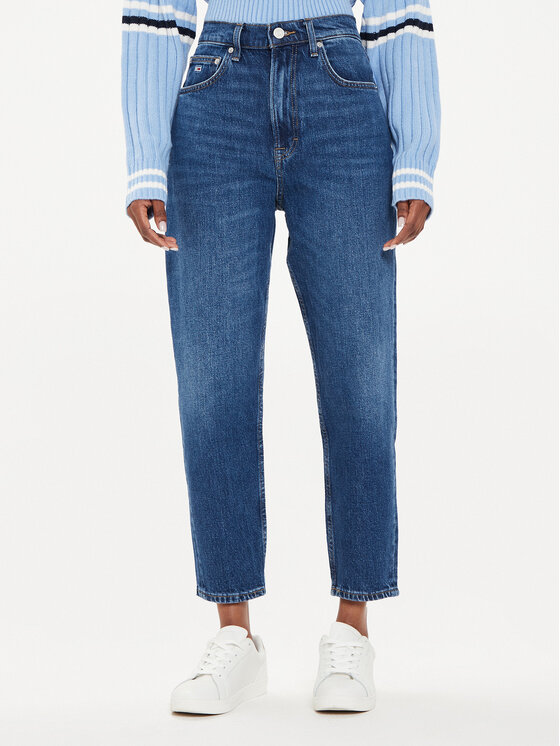 Tommy Jeans Tommy Jeans Blugi DW0DW19244 Albastru Mom Fit