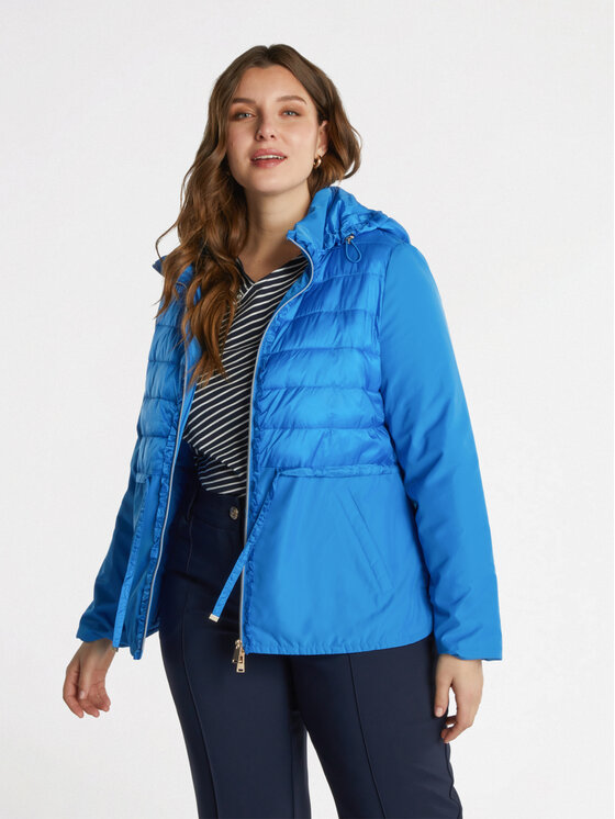 Fiorella Rubino Fiorella Rubino Giubbotto piumino F390T001279N034 Turchese Regular Fit