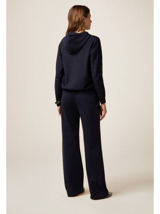 Oltre Oltre Cardigan M283J005017N034 Blu Regular Fit