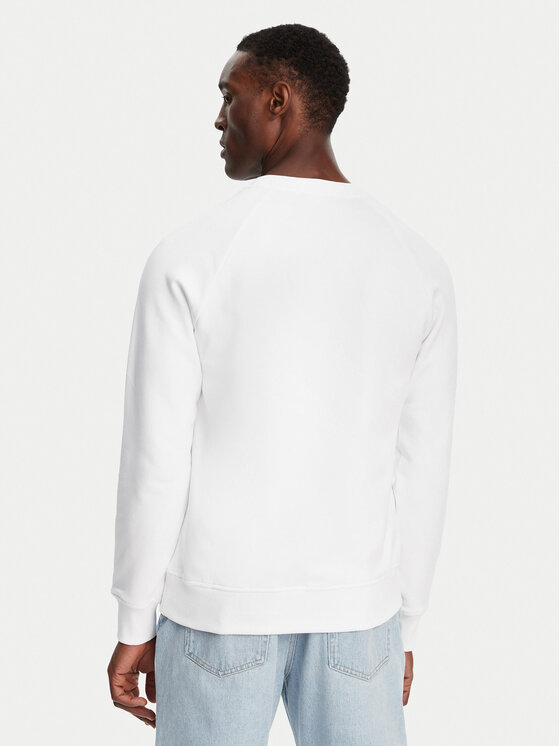 Balmain Balmain Mikina DH1JQ005BB65 Bílá Regular Fit