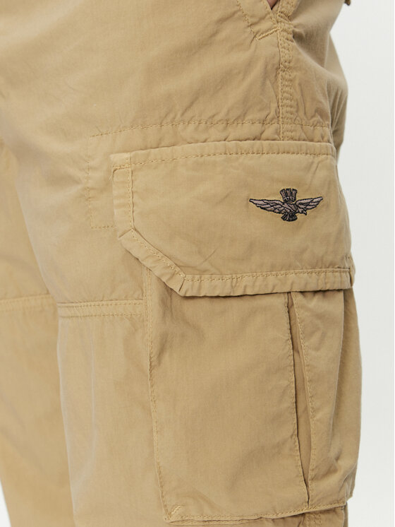 Aeronautica Militare Aeronautica Militare Hlače iz tkanine 241PA1578CT3244 Bež Regular Fit