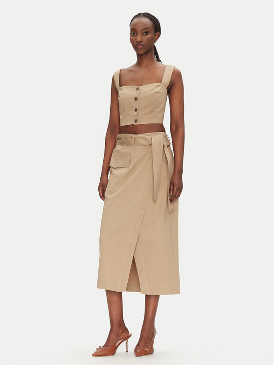 ACCESS FASHION ACCESS FASHION Felső 53-2216-502 Bézs Slim Fit