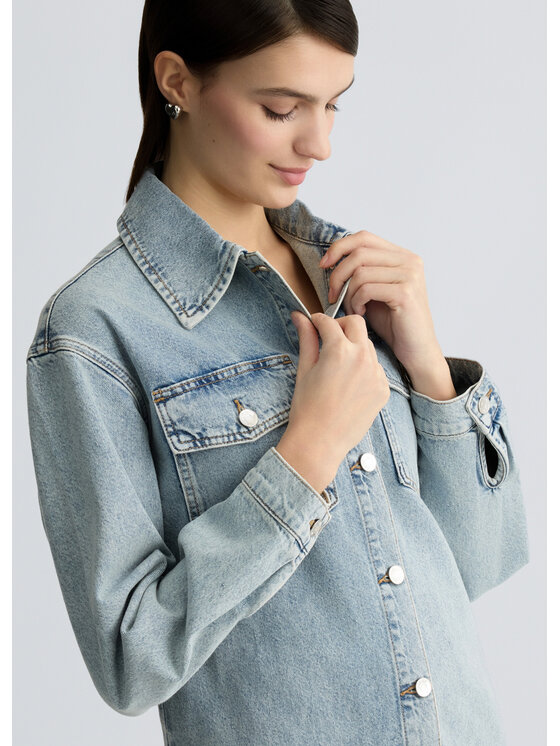 Liu Jo Liu Jo Giacca di jeans UA5276D023978817 Celeste Regular Fit