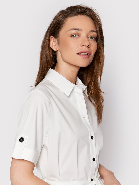 Peserico Peserico Сукня-сорочка S02701A Білий Regular Fit