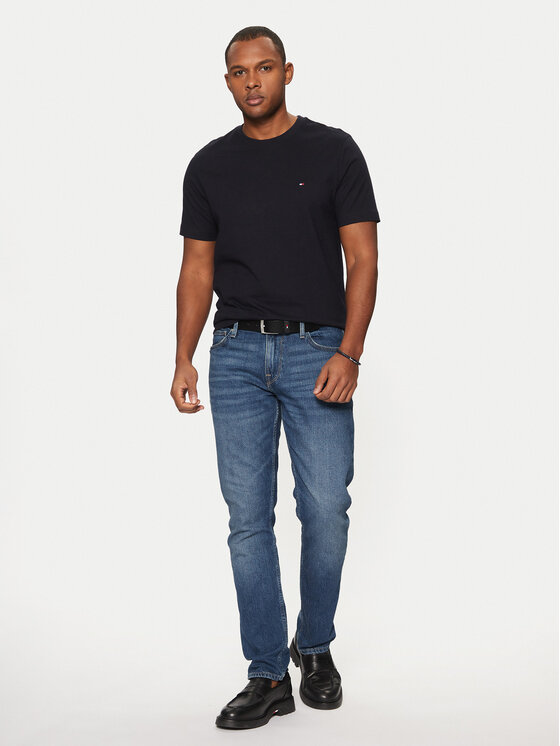 Tommy Hilfiger Tommy Hilfiger Tričko Essential MW0MW37267 Tmavomodrá Regular Fit