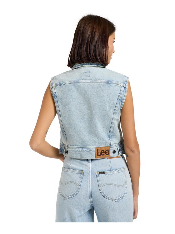 Lee Lee Kamizelka 112363461 Niebieski Regular Fit