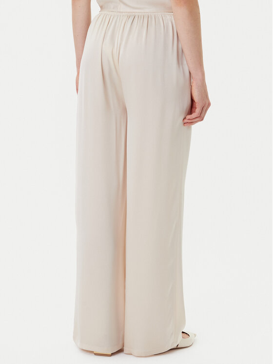Eleh Eleh Pantaloni palazzo ESS250049 Écru Regular Fit