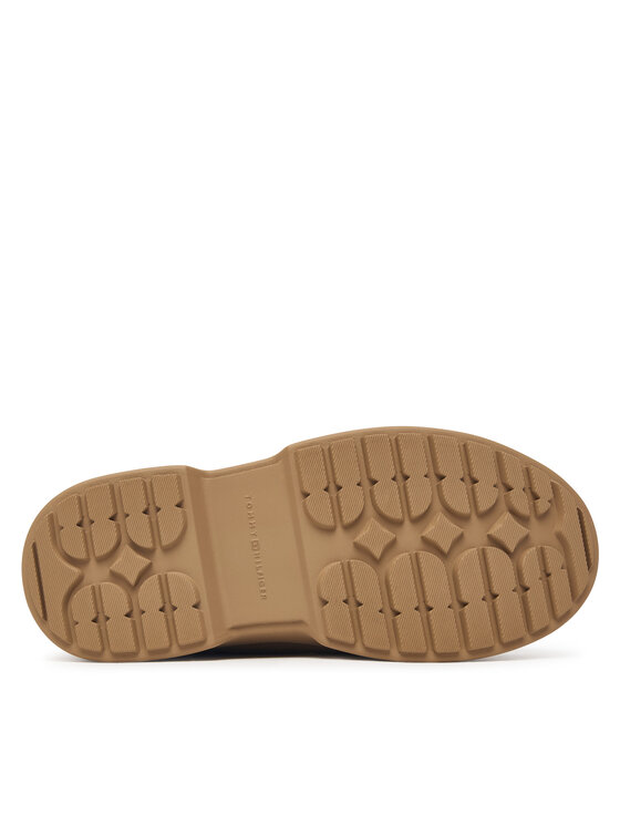 Tommy Hilfiger Tommy Hilfiger Cizme de zăpadă Th Buckle Shearling Snow Boot FW0FW09687 Bej