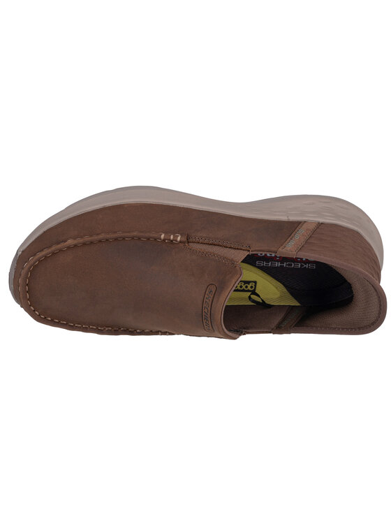 Skechers Skechers Półbuty Slip-Ins Parson - Oswin Brązowy