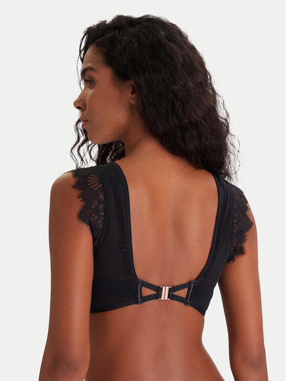 Hunkemöller Hunkemöller Nedrček s kostjo Zoe Up 303110 Črna