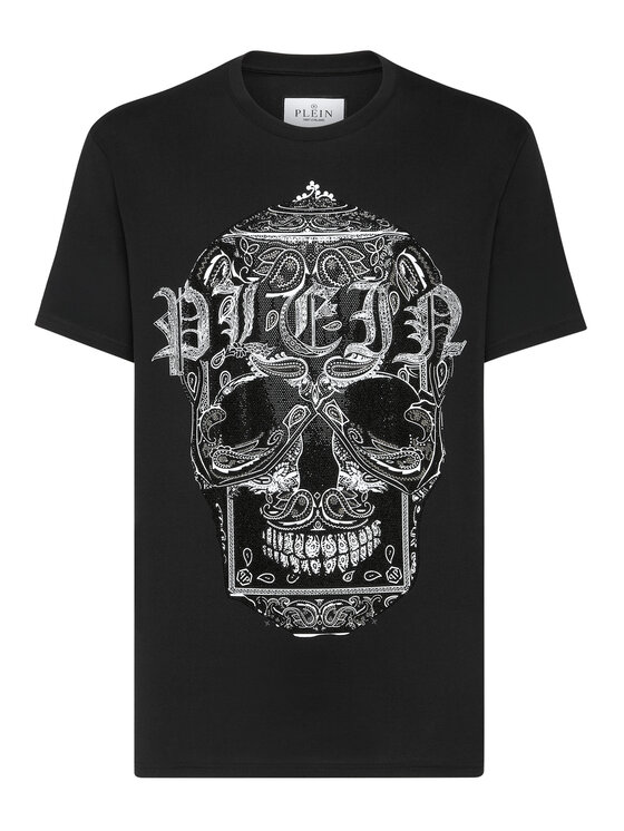 PHILIPP PLEIN PHILIPP PLEIN Tričko 22849 Čierna Regular Fit