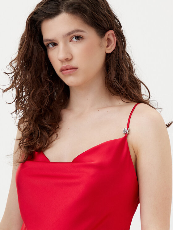 HUGO Hugo Kokteilinė suknelė Kaparti-1 50533629 Raudona Regular Fit