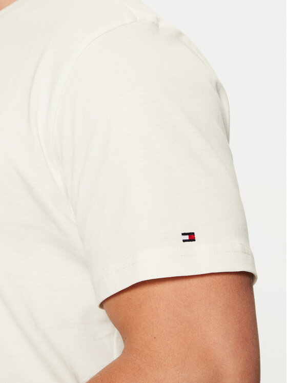 Tommy Hilfiger Tommy Hilfiger T-krekls UM0UM03344 Écru Regular Fit