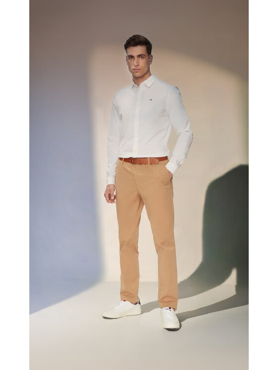 Tommy Jeans Tommy Jeans Krekls DM0DM04405 Balts Slim Fit