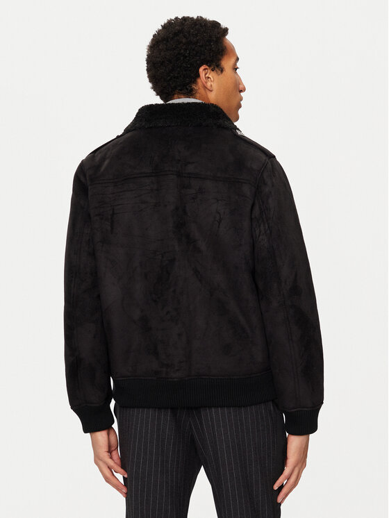 Richmond X Richmond X Giacca in similpelle UMA24167MT Nero Regular Fit