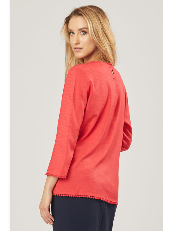QUIOSQUE QUIOSQUE Halenka HINDI SHIRT Korálová Regular Fit