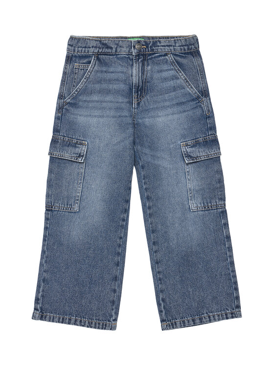 United Colors Of Benetton United Colors Of Benetton Jeansy 4KEHCF04V Modrá Loose Fit