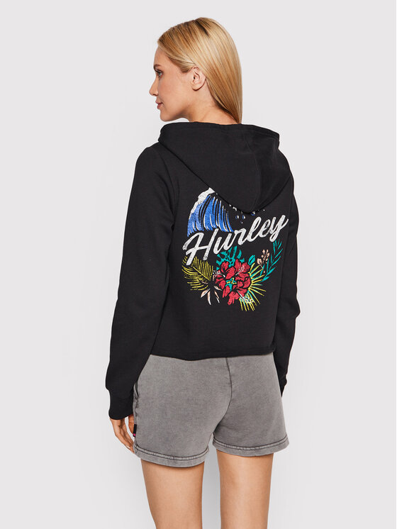Hurley Hurley Džemperis Tubed Cut Off 3HJ2710375 Juoda Regular Fit