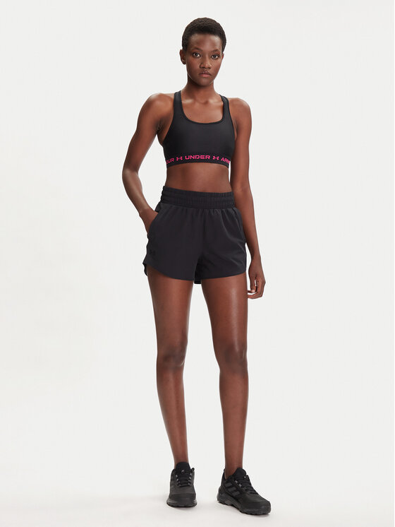 Under Armour Under Armour Sportski grudnjak Crossback Mid Bra 1361034-004 Crna Compression Fit