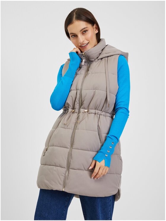 Kamizelka Orsay, Rozmiar 38, Szary, 816025-662000//34