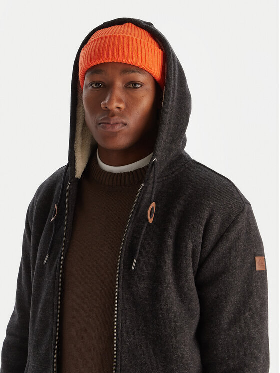Quiksilver Quiksilver Demisezoninė striukė Keller Sherpa EQYFT05112 Juoda Regular Fit