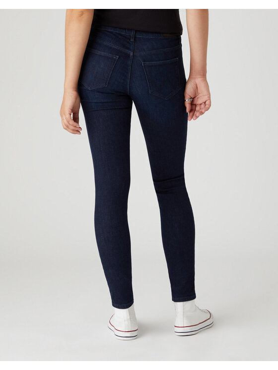 Wrangler Wrangler Jeansy SKINNY Niebieski Skinny Fit