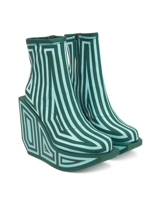 United Nude United Nude Škornji Wa Bootie Hi 1087993382 Zelena