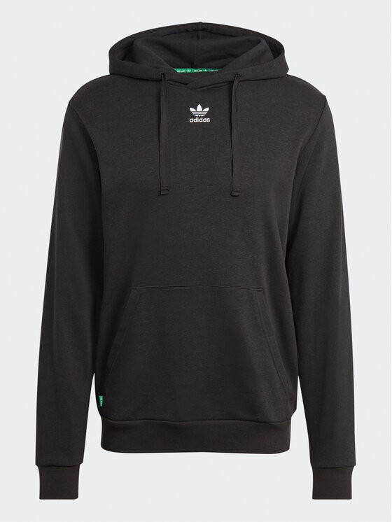 adidas adidas Majica dugih rukava Essentials+ Made With Hemp HR8618 Crna Regular Fit