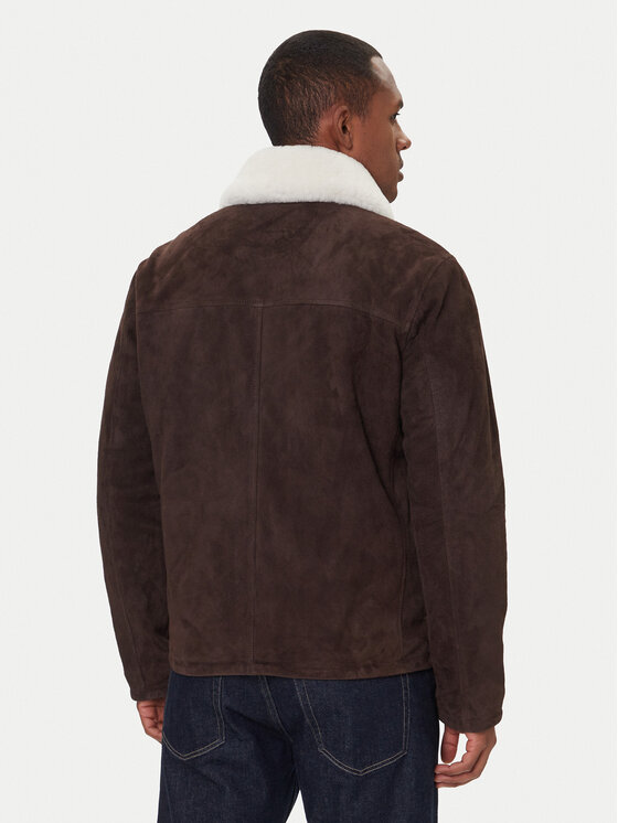 JOOP! Jeans JOOP! Jeans Lederjacke Byer 2620066 Braun Regular Fit