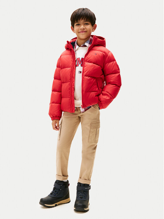Tommy Hilfiger Tommy Hilfiger Pehelykabát Essential KB0KB10091 D Piros Regular Fit