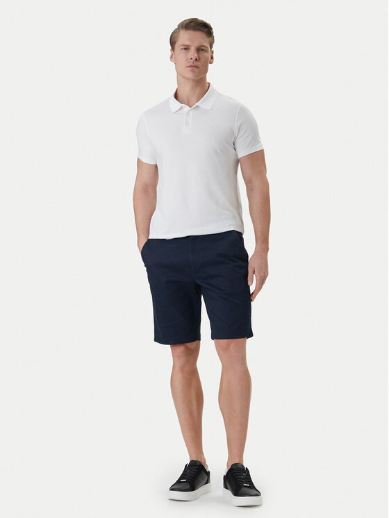 Calvin Klein Calvin Klein Medžiaginiai šortai LV04LF601G Tamsiai mėlyna Regular Fit