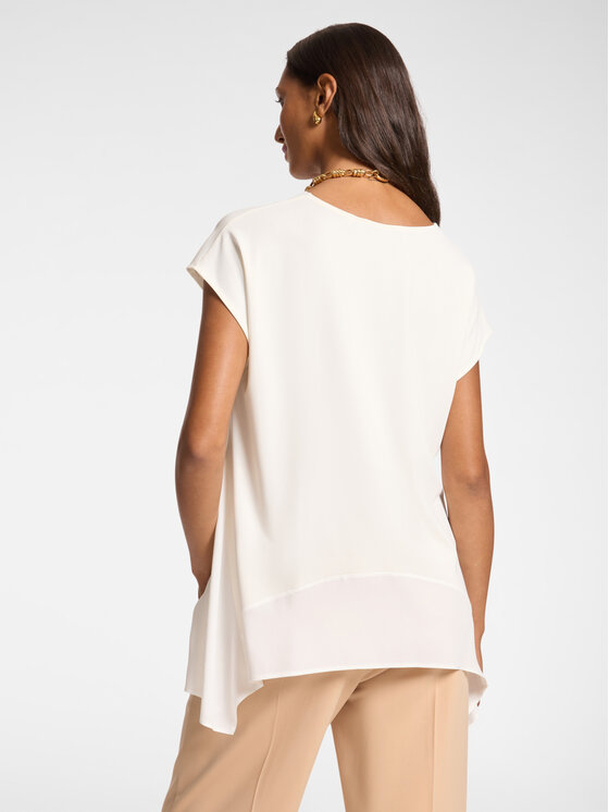 Elena Mirò Elena Mirò T-shirt G355Z000570N011 Bianco A-Line Fit