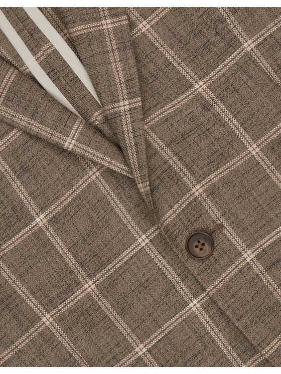 Borgio Borgio Marynarka crissolo Brązowy Slim Fit