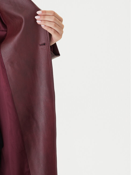 Bardot Bardot Cappotto di transizione 59899JB4 Bordeaux Regular Fit
