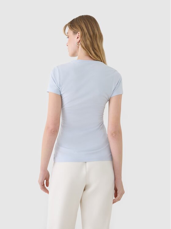 4F 4F T-Shirt 4FWSS25TTSHF1995-34S Niebieski Slim Fit