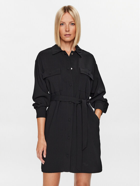 Marella Marella Hemdkleid Echi 2332260933 Schwarz Regular Fit