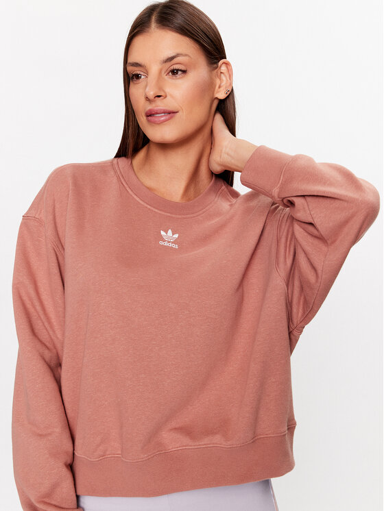 adidas adidas Majica dugih rukava Essentials+ Made with Hemp Sweatshirt IC1822 Smeđa Loose Fit