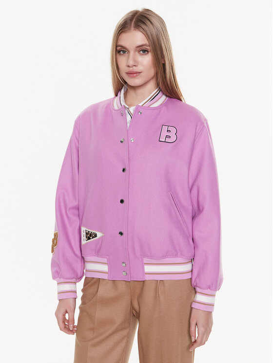 Boss Bomber stila jaka 50483272 Rozā Relaxed Fit