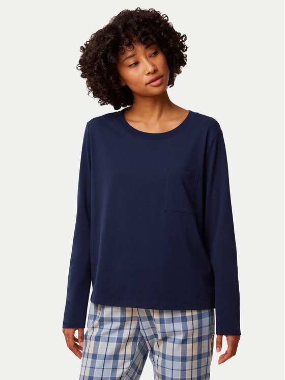 Triumph Triumph Pižamos marškinėliai 10221070 Tamsiai mėlyna Regular Fit