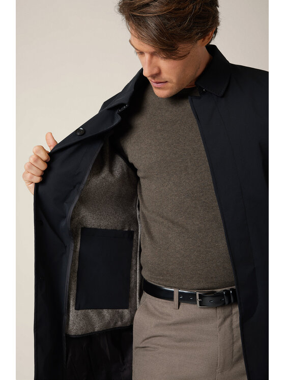 Lancerto Lancerto Płaszcz Vernier KU073225000003 Granatowy Regular Fit