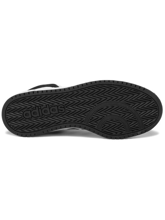 adidas Sneakersy Hoops 2.0 Mid BB7208 Bia y Modivo.pl