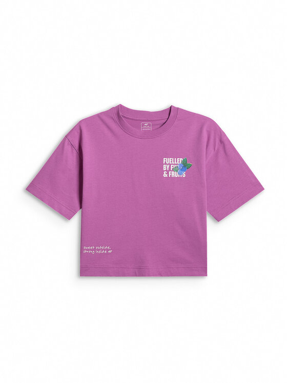 4F 4F T-Shirt JELLIFICATION Fioletowy Loose Fit