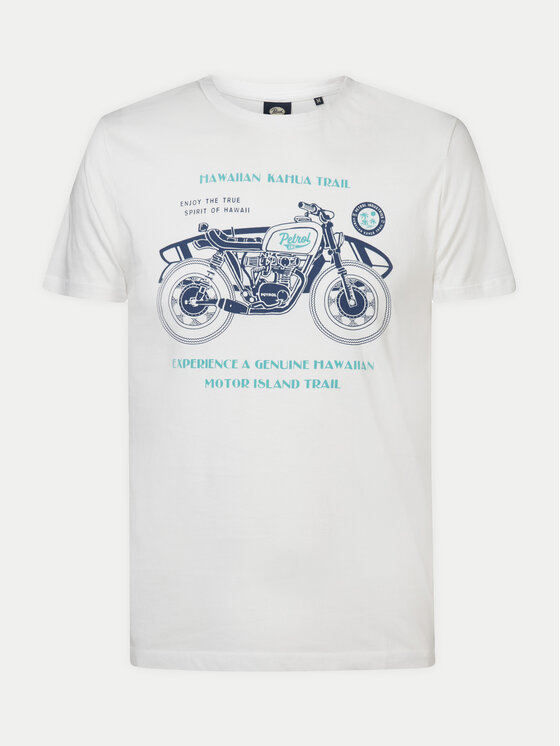 Petrol Industries Petrol Industries T-Shirt M-1040-TSR707 Bílá Regular Fit