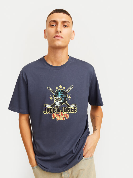 Jack&Jones Jack&Jones T-shirt Eight Skull 12264841 Tamnoplava Standard Fit