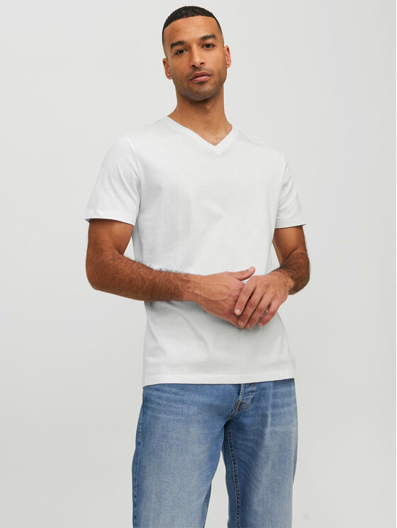 Jack & Jones Jack & Jones Tricou Basic 12156102 Alb Standard Fit