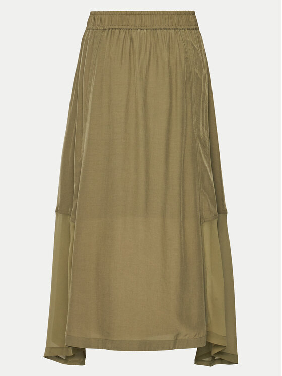 DKNY DKNY Fustă trapez P4DN8X10 Verde Regular Fit